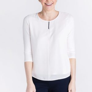 Frank Walder Sequence Top Ivory.    109421/Ivy