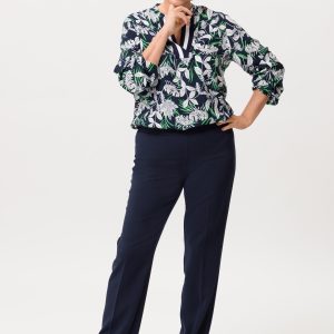 Frank Walder Crepe Trouser Navy.     722630