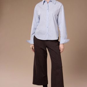 Peruzzi Stripe Shirt Blue.       W26508