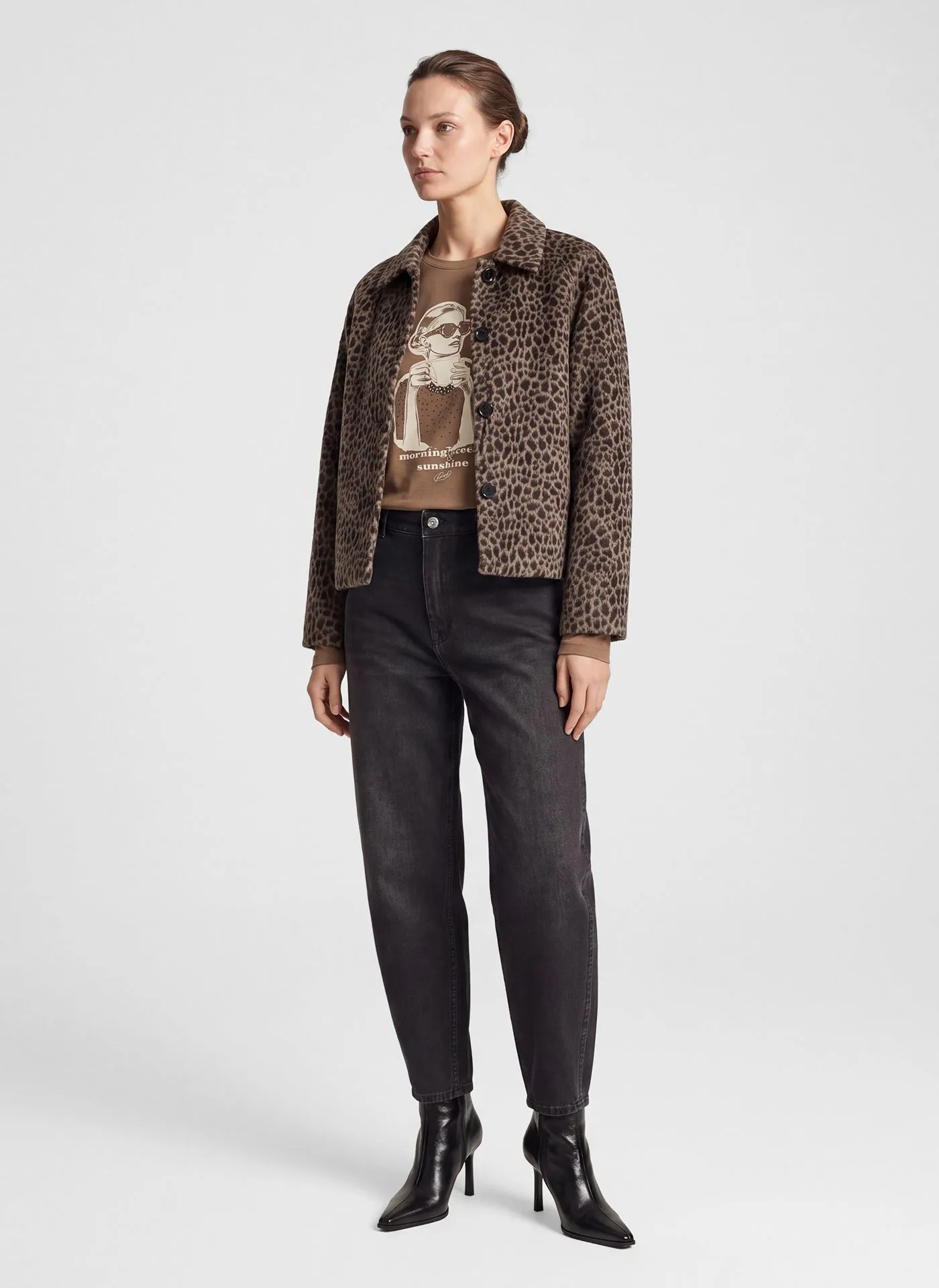Rabe Animal Print Jacket Brown. 57-123020 - Image 4