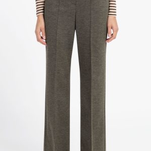 Bianca Parigi Herringbone Slacks Brown.     80014