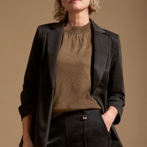 Bianca Edith Sparkle Jacket Brown.         84017