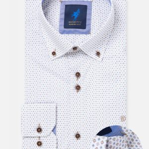 Benetti Alex Modern Fit Shirt Rust.         Alex/Rst