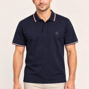 XV Kings Badgers Plain Polo Shirt Cobalt. Badgers/Cob