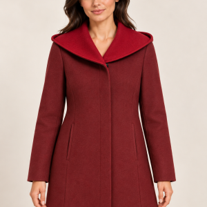 Christina Felix Hooded Carcoat Claret.      500-4490