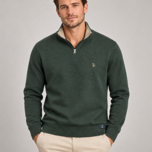 Tom Penn 1/4 Zip Fleece Green Tpsw022/Grn
