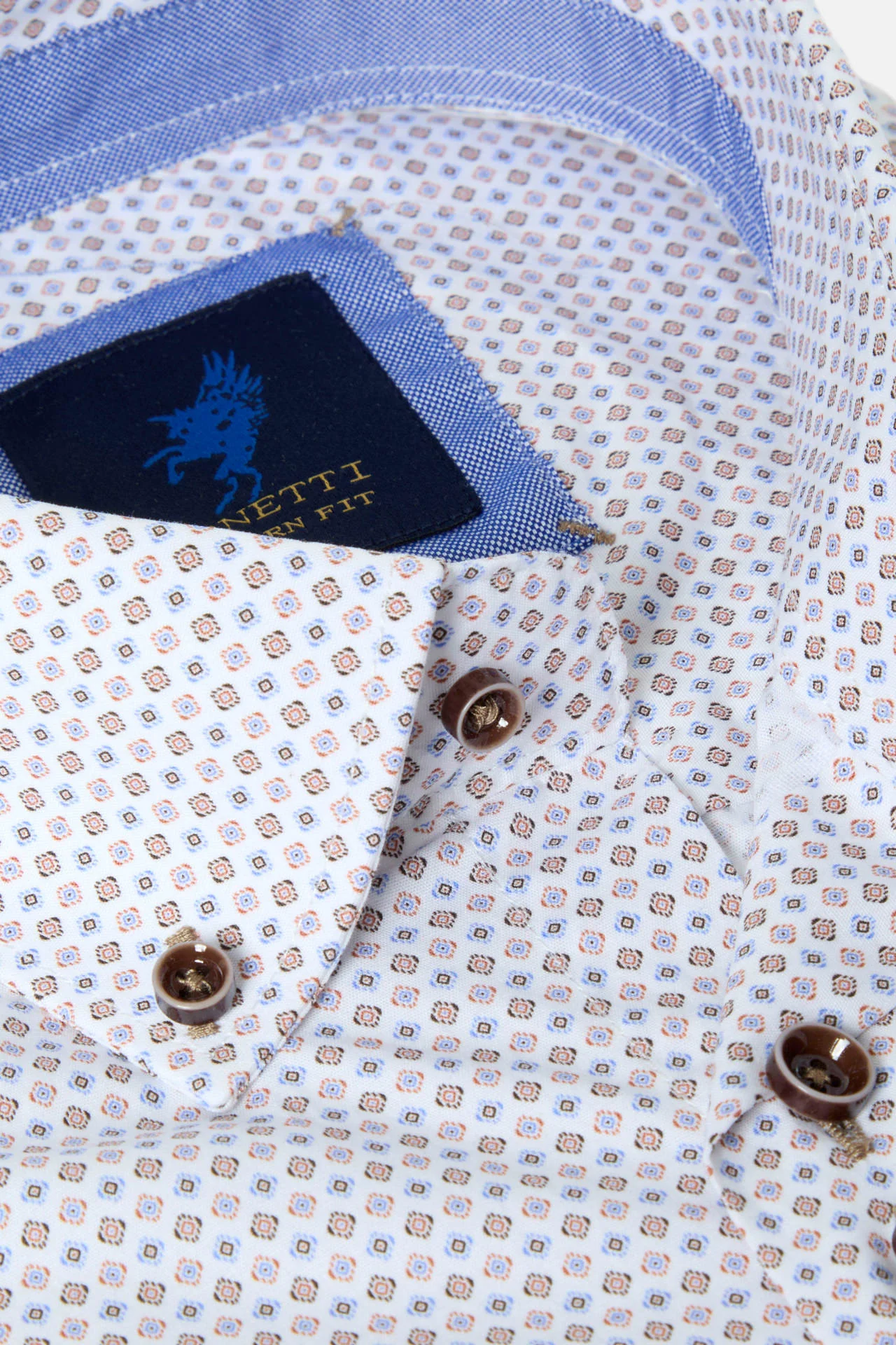 Benetti Alex Modern Fit Shirt Rust. Alex/Rst - Image 2