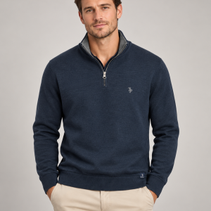 Tom Penn 1/4 Zip Fleece Denim Tpsw022/Dnm