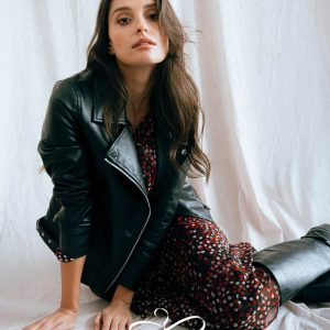 Julie Guerlande Biker Jacket Black.         68Jg2ve330