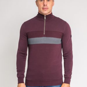 XV Kings Anthem 1/4 Zip Sweat Plum.         Anthem/P